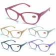 Spring Temple Plastic Fashion Reading Glasses 4 Style Asstd R9280-83