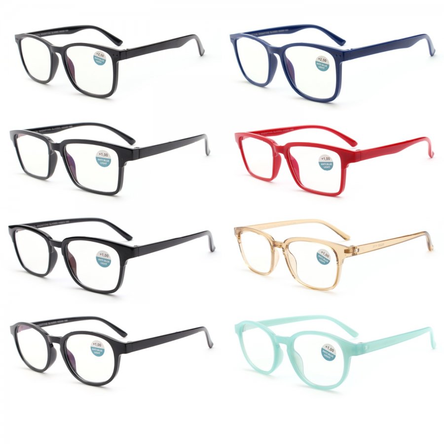 Blue Light Filter Reading Glasses 4 Style R9296-99W