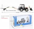 White Backhoe Loade 1:50 Heavy Die cast Model KDW625004W