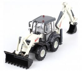 White Backhoe Loade 1:50 Heavy Die cast Model KDW625004W White Backhoe Loade 1:50 Heavy Die cast Model KDW625004W