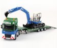 Flat Trailer with Loader 1:50 Heavy Die cast Model KDW625038W