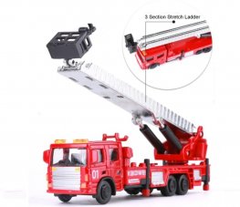 1:72 Ladder Fire Engine, Heavy Die cast Model KDW627012W 1:72 Ladder Fire Engine, Heavy Die cast Model KDW627012W