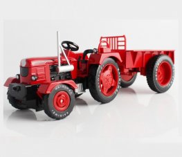 1:18 Tractor With Tipping Trailer, Heavy Die cast Model KDW691013W 1:18 Tractor With Tipping Trailer, Heavy Die cast Model KDW691013W