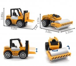 3'' Construction Cars (Free Wheel), Die-cast Model KDW820005W 3'' Construction Cars (Free Wheel), Die-cast Model KDW820005W