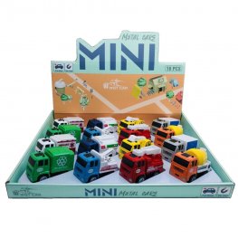 3" Diecast Engineering Vehicle 8 Style Mixed WGT2409-16 3" Diecast Engineering Vehicle 8 Style Mixed WGT2409-16