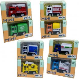 3" Diecast Mini Engineering Vehicle 8 Style Mixed Window Box WGT2410-1 3" Diecast Mini Engineering Vehicle 8 Style Mixed Window Box WGT2410-1