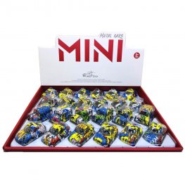 3" Diecast Mini 4x4 Vehicle with Paint, 4 Style Mixed WGT2418-24 3" Diecast Mini 4x4 Vehicle with Paint, 4 Style Mixed WGT2418-24