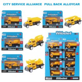 3.5" Diecast Construction Truck in Hangsell Window Box, 6 Style Mixed in CDU WGT2448-24 3.5" Diecast Construction Truck in Hangsell Window Box, 6 Style Mixed in CDU WGT2448-24