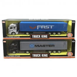 1:50 Diecast Container Truck, 2 Style Mixed Window Box WGT2450-1 1:50 Diecast Container Truck, 2 Style Mixed Window Box WGT2450-1